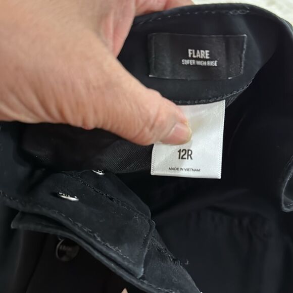 EXPRESS PANTS. FLARE SUPER HIGH RISE NWT SIZE 12 - Picture 6 of 9